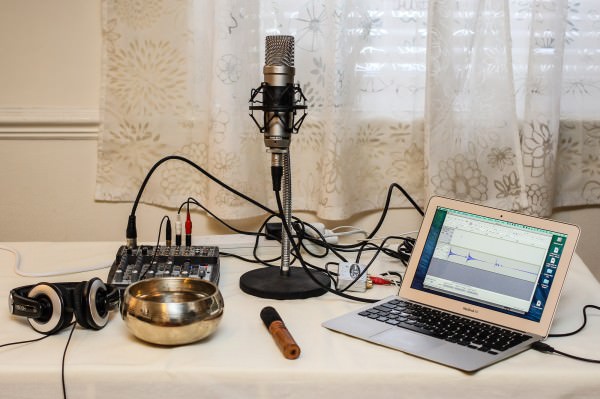 Tibetan Bowl Recording Setup