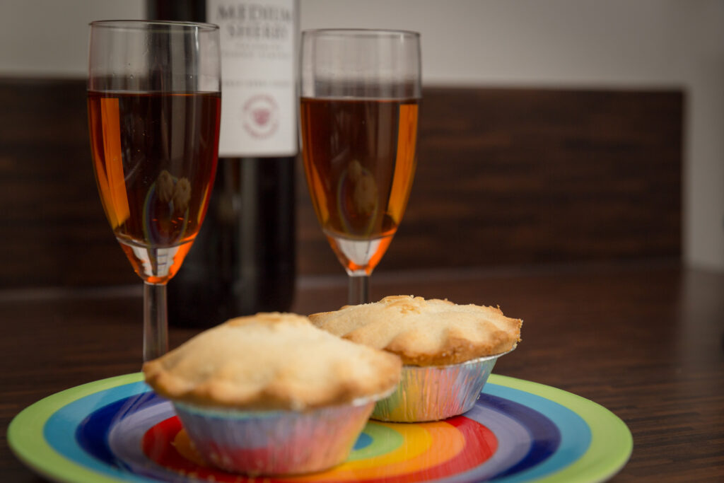 Mince pies and sherry