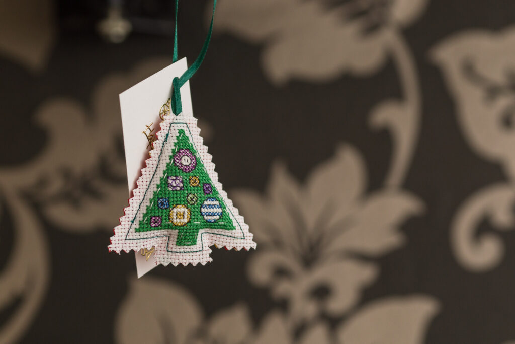 Cute cross-stitch Christmas tree