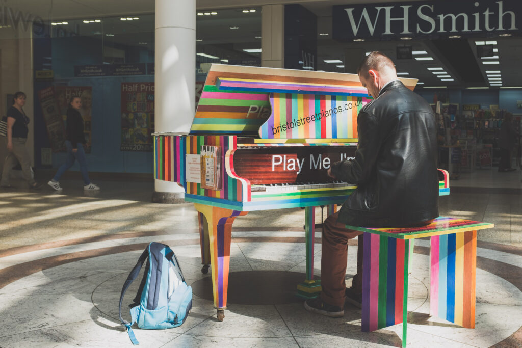 One of Luke Jerram's "Play Me, I'm Yours" pianos