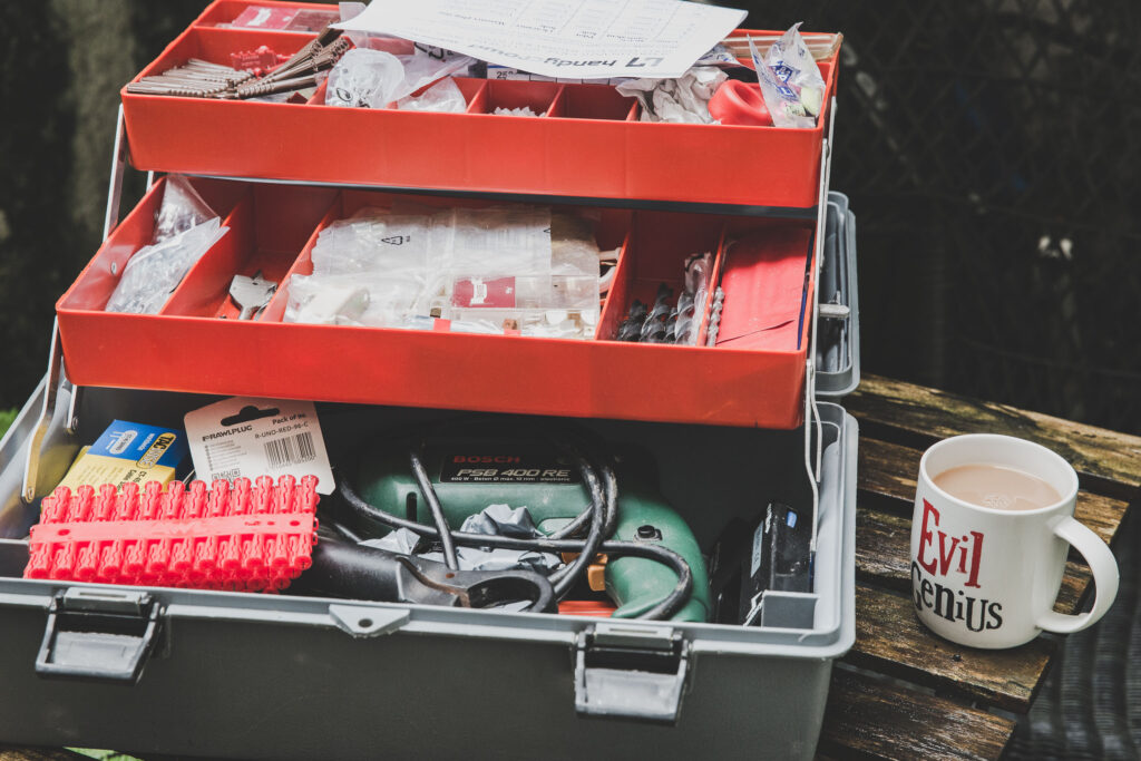 Toolbox and tea